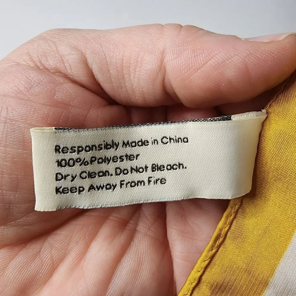 Angela O’Brien Cleobella Vegan Silky Scarf Polka Dots in Marigold